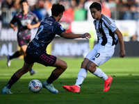 Kenan Yldiz of Juventus during the Serie A match between Empoli and Juventus at Stadio Carlo Castellani in Empoli, Italy, on September 14, 2...