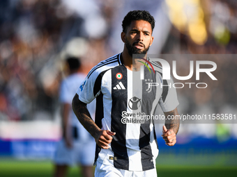 Douglas Luiz of Juventus during the Serie A match between Empoli and Juventus at Stadio Carlo Castellani in Empoli, Italy, on September 14,...