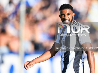 Gleison Bremer of Juventus during the Serie A match between Empoli and Juventus at Stadio Carlo Castellani in Empoli, Italy, on September 14...