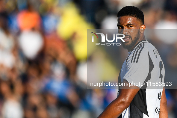 Gleison Bremer of Juventus during the Serie A match between Empoli and Juventus at Stadio Carlo Castellani in Empoli, Italy, on September 14...