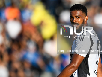 Gleison Bremer of Juventus during the Serie A match between Empoli and Juventus at Stadio Carlo Castellani in Empoli, Italy, on September 14...