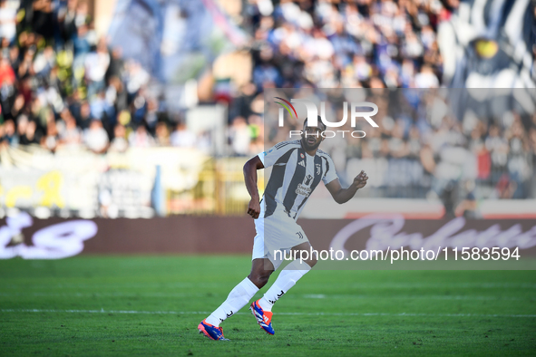 Gleison Bremer of Juventus during the Serie A match between Empoli and Juventus at Stadio Carlo Castellani in Empoli, Italy, on September 14...