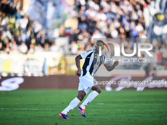 Gleison Bremer of Juventus during the Serie A match between Empoli and Juventus at Stadio Carlo Castellani in Empoli, Italy, on September 14...