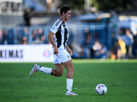 Andrea Cambiaso of Juventus during the Serie A match between Empoli and Juventus at Stadio Carlo Castellani in Empoli, Italy, on September 1...