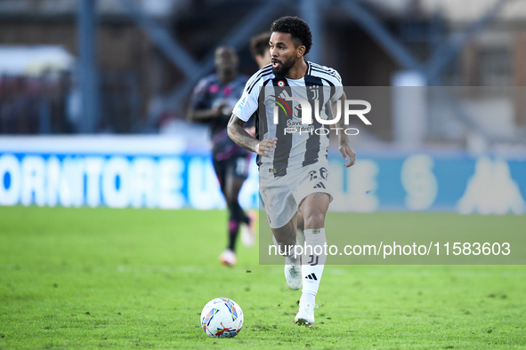 Douglas Luiz of Juventus during the Serie A match between Empoli and Juventus at Stadio Carlo Castellani in Empoli, Italy, on September 14,...