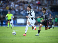 Dusan Vlahovic of Juventus during the Serie A match between Empoli and Juventus at Stadio Carlo Castellani in Empoli, Italy, on September 14...