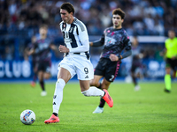 Dusan Vlahovic of Juventus during the Serie A match between Empoli and Juventus at Stadio Carlo Castellani in Empoli, Italy, on September 14...