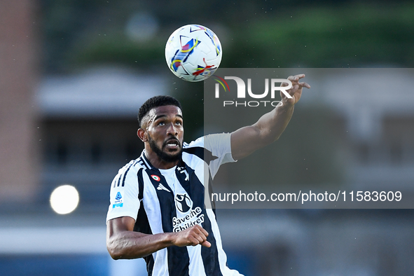 Gleison Bremer of Juventus during the Serie A match between Empoli and Juventus at Stadio Carlo Castellani in Empoli, Italy, on September 14...