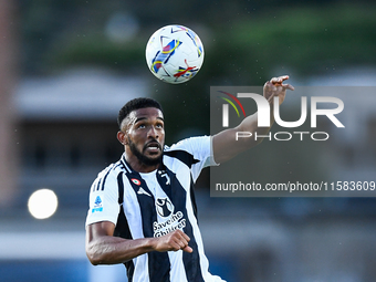 Gleison Bremer of Juventus during the Serie A match between Empoli and Juventus at Stadio Carlo Castellani in Empoli, Italy, on September 14...