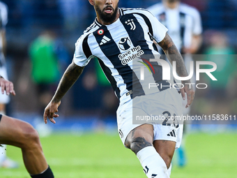 Douglas Luiz of Juventus during the Serie A match between Empoli and Juventus at Stadio Carlo Castellani in Empoli, Italy, on September 14,...