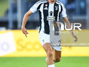 Andrea Cambiaso of Juventus during the Serie A match between Empoli and Juventus at Stadio Carlo Castellani in Empoli, Italy, on September 1...