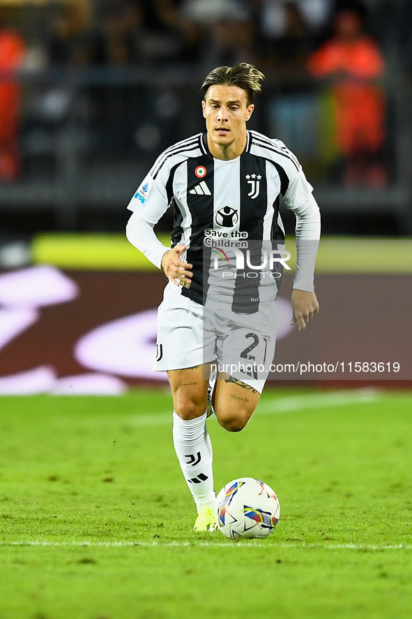 Nicolo Fagioli of Juventus during the Serie A match between Empoli and Juventus at Stadio Carlo Castellani in Empoli, Italy, on September 14...