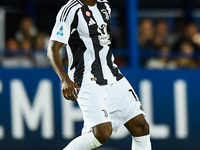 Pierre Kalulu of Juventus during the Serie A match between Empoli and Juventus at Stadio Carlo Castellani in Empoli, Italy, on September 14,...