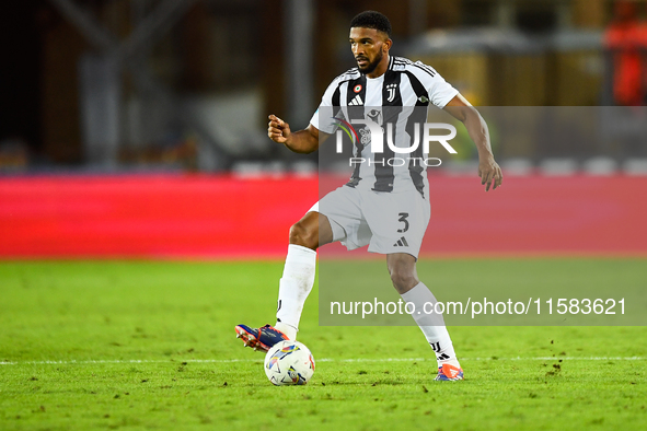 Gleison Bremer of Juventus during the Serie A match between Empoli and Juventus at Stadio Carlo Castellani in Empoli, Italy, on September 14...