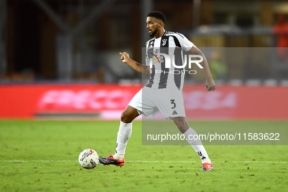 Gleison Bremer of Juventus during the Serie A match between Empoli and Juventus at Stadio Carlo Castellani in Empoli, Italy, on September 14...