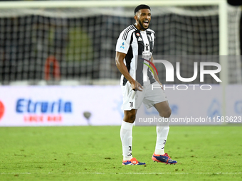 Gleison Bremer of Juventus during the Serie A match between Empoli and Juventus at Stadio Carlo Castellani in Empoli, Italy, on September 14...