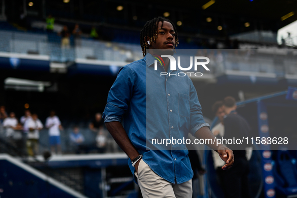 Samuel Mbangula of Juventus during the Serie A match between Empoli and Juventus at Stadio Carlo Castellani in Empoli, Italy, on September 1...