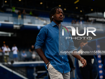 Samuel Mbangula of Juventus during the Serie A match between Empoli and Juventus at Stadio Carlo Castellani in Empoli, Italy, on September 1...