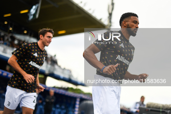 Gleison Bremer of Juventus during the Serie A match between Empoli and Juventus at Stadio Carlo Castellani in Empoli, Italy, on September 14...