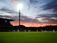 A general view with a sunset during the Serie A match between Empoli and Juventus at Stadio Carlo Castellani in Empoli, Italy, on September...