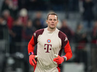 Manuel Neuer of Bayern Munich  looks on  during the Champions League Round 1 match between Bayern Munich v Dinamo Zagreb, at the Allianz Are...