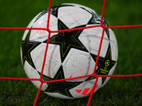 Tthe ball  during the Champions League Round 1 match between Bayern Munich v Dinamo Zagreb, at the Allianz Arena, in Munich, Germany, on Sep...