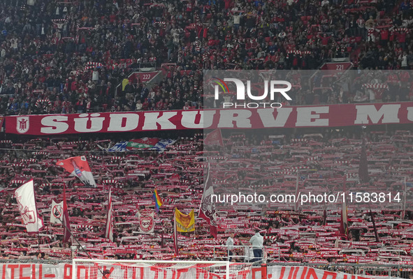    Bayern Munich fans  during the Champions League Round 1 match between Bayern Munich v Dinamo Zagreb, at the Allianz Arena, in Munich, Ger...