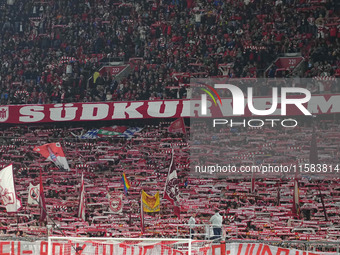    Bayern Munich fans  during the Champions League Round 1 match between Bayern Munich v Dinamo Zagreb, at the Allianz Arena, in Munich, Ger...