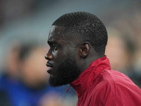 Dayot Upamecano of Bayern Munich  looks on  during the Champions League Round 1 match between Bayern Munich v Dinamo Zagreb, at the Allianz...