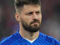 Bruno Petković of GNK Dinamo  looks on  during the Champions League Round 1 match between Bayern Munich v Dinamo Zagreb, at the Allianz Aren...