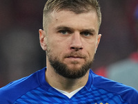 Stefan Ristovski of GNK Dinamo  looks on  during the Champions League Round 1 match between Bayern Munich v Dinamo Zagreb, at the Allianz Ar...