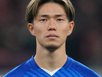 Takuya Ogiwara of GNK Dinamo  looks on  during the Champions League Round 1 match between Bayern Munich v Dinamo Zagreb, at the Allianz Aren...