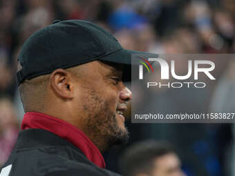 Vincent Kompany of Bayern Munich  looks on  during the Champions League Round 1 match between Bayern Munich v Dinamo Zagreb, at the Allianz...