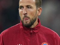 Harry Kane of Bayern Munich  looks on  during the Champions League Round 1 match between Bayern Munich v Dinamo Zagreb, at the Allianz Arena...