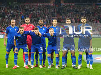    GNK Dinamo team  during the Champions League Round 1 match between Bayern Munich v Dinamo Zagreb, at the Allianz Arena, in Munich, German...