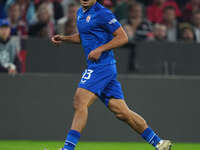 Samy Mmaee of GNK Dinamo  controls the ball  during the Champions League Round 1 match between Bayern Munich v Dinamo Zagreb, at the Allianz...