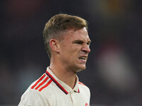 Joshua Kimmich of Bayern Munich  looks on  during the Champions League Round 1 match between Bayern Munich v Dinamo Zagreb, at the Allianz A...