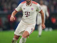 Harry Kane of Bayern Munich  looks on  during the Champions League Round 1 match between Bayern Munich v Dinamo Zagreb, at the Allianz Arena...