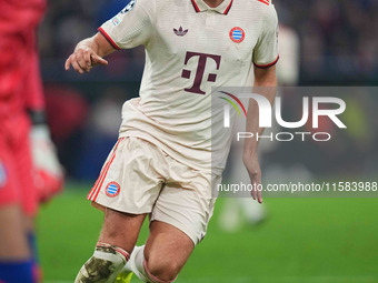 Harry Kane of Bayern Munich  looks on  during the Champions League Round 1 match between Bayern Munich v Dinamo Zagreb, at the Allianz Arena...