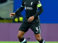 Virgil van Dijk of Liverpool FC during the UEFA Champions League 2024/25 League Phase MD1 match between AC Milan and Liverpool FC at Stadio...