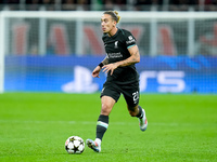 Kostas Tsimikas of Liverpool FC during the UEFA Champions League 2024/25 League Phase MD1 match between AC Milan and Liverpool FC at Stadio...