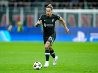 Kostas Tsimikas of Liverpool FC during the UEFA Champions League 2024/25 League Phase MD1 match between AC Milan and Liverpool FC at Stadio...