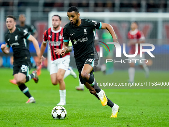 Cody Gakpo of Liverpool FC during the UEFA Champions League 2024/25 League Phase MD1 match between AC Milan and Liverpool FC at Stadio San S...