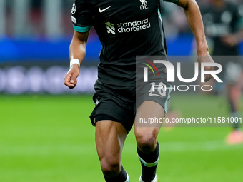 Cody Gakpo of Liverpool FC during the UEFA Champions League 2024/25 League Phase MD1 match between AC Milan and Liverpool FC at Stadio San S...