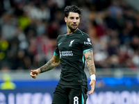 Dominik Szoboszlai of Liverpool FC looks on during the UEFA Champions League 2024/25 League Phase MD1 match between AC Milan and Liverpool F...