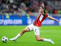 Davide Calabria of AC Milan during the UEFA Champions League 2024/25 League Phase MD1 match between AC Milan and Liverpool FC at Stadio San...