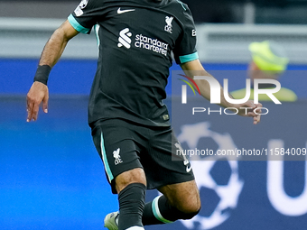 Mohamed Salah of Liverpool FC during the UEFA Champions League 2024/25 League Phase MD1 match between AC Milan and Liverpool FC at Stadio Sa...