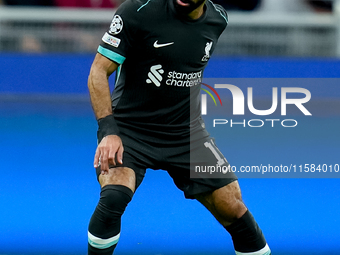 Mohamed Salah of Liverpool FC during the UEFA Champions League 2024/25 League Phase MD1 match between AC Milan and Liverpool FC at Stadio Sa...