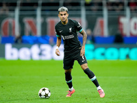 Luis Diaz of Liverpool FC during the UEFA Champions League 2024/25 League Phase MD1 match between AC Milan and Liverpool FC at Stadio San Si...