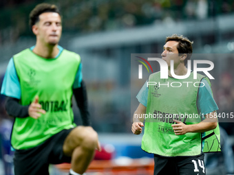 Federico Chiesa of Liverpool FC looks on during the UEFA Champions League 2024/25 League Phase MD1 match between AC Milan and Liverpool FC a...